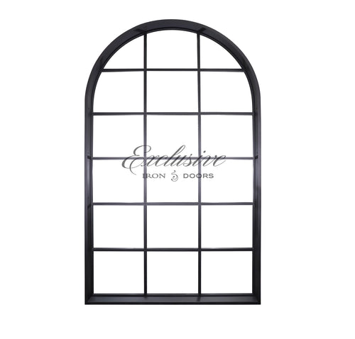 Riva fixed window wall arched 18 lites