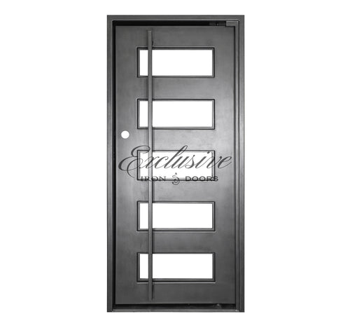 Kearney 5 Lites Pivot Iron Door