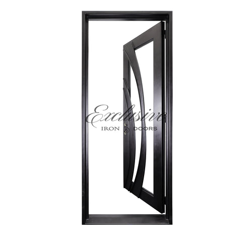 Webb Single Square Iron Door