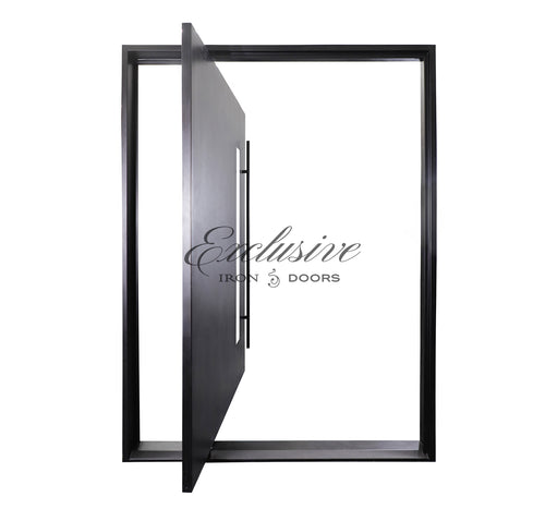 Logan Solid Pivot Iron Door
