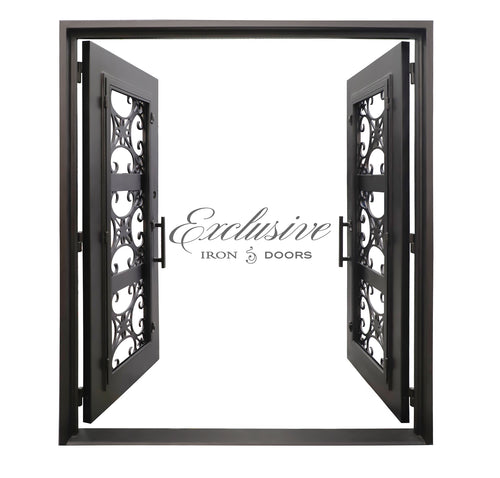 Custom Mackerel Double Square Iron Door