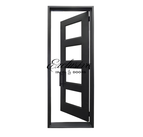 Custom Kearney Single Square Iron Door