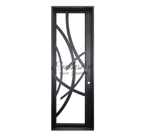 Custom Art Interior Single Square Iron Door