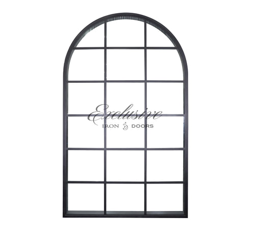 Riva fixed window wall arched 18 lites