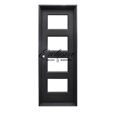 Custom Kearney Single Square Iron Door