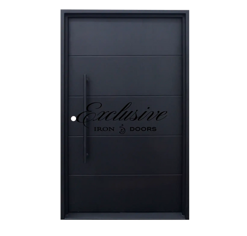 Robinson single square solid iron door