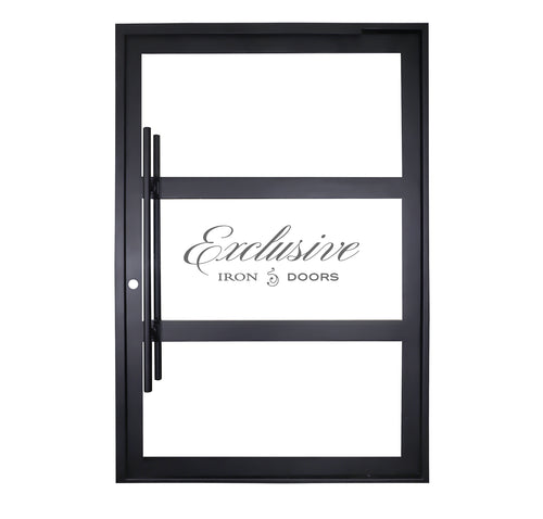 Custom Riva Pivot Iron Door