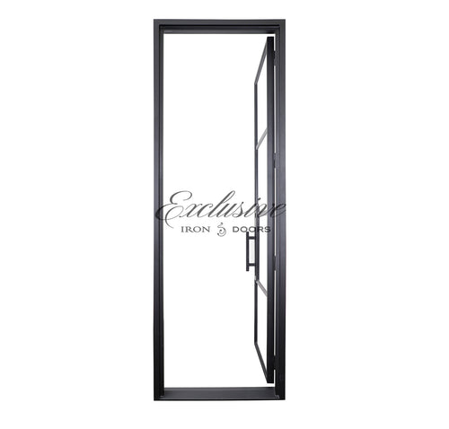 Riva Single Square 4 Lites Steel Door