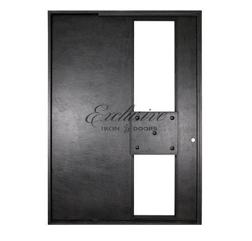 Strom Solid Pivot Iron Door