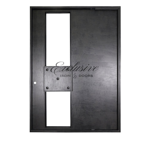 Strom Solid Pivot Iron Door