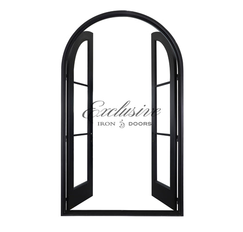 Summer Double Round Iron Door