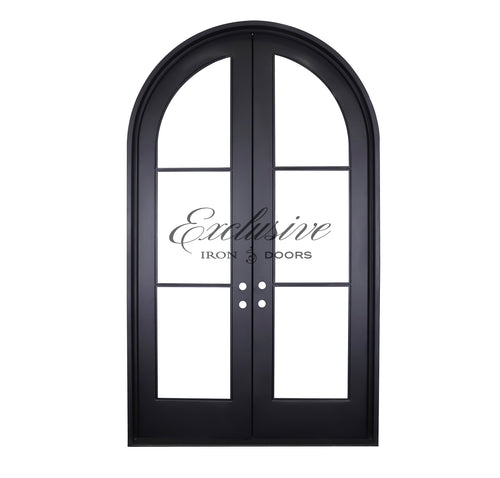 Summer Double Round Iron Door