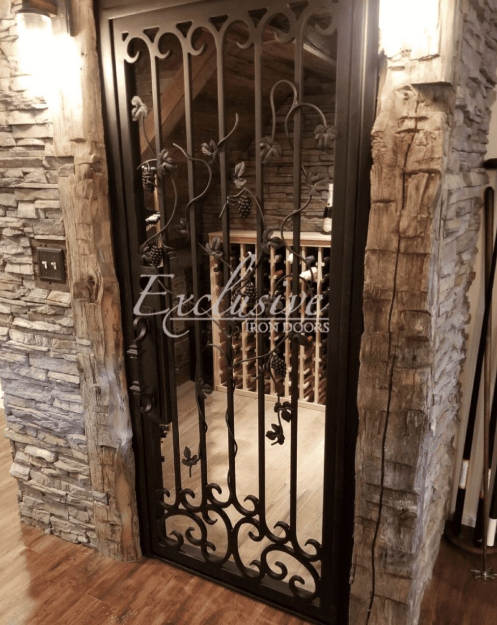 Bunyard Single Iron Wine Cellar Door Exclusive Iron Doors