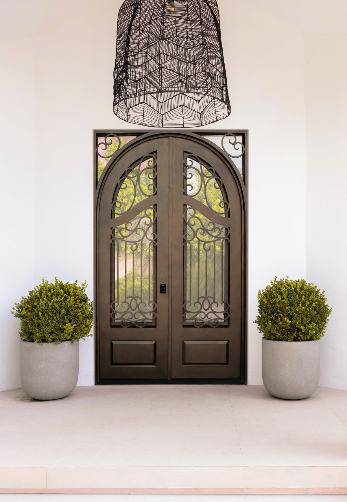 Custom Denise Square Double Iron Door | Exclusive Iron Doors