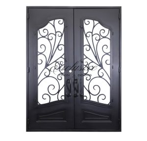 Mangold double square iron door two inside view