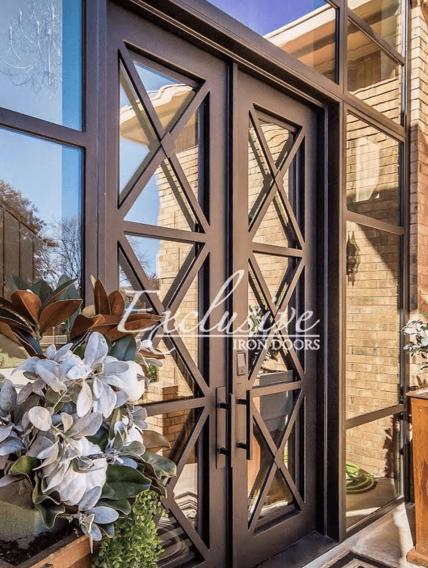 door steel insert entry panel Wood gate Window,Wrought Iron Grape Vine Pattern 