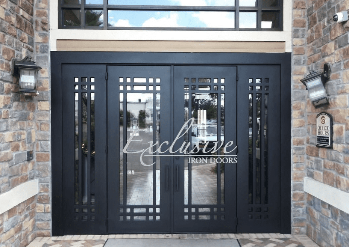 Custom wrought 270 double with sidelights