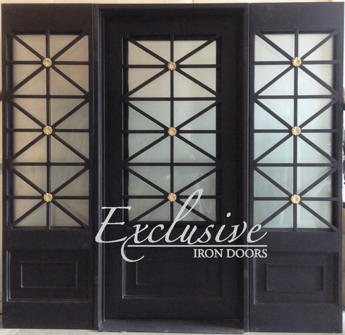 Custom wrought 315 single with sidelights square