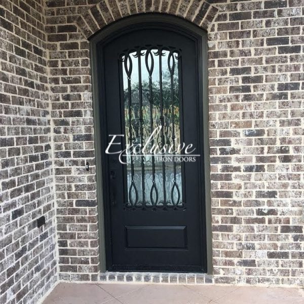 Florence eyebrow single iron door install