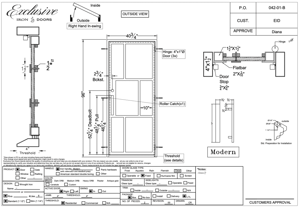 Modern Iron Door Design | Exclusive Iron Doors