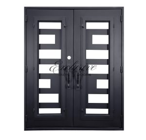 Marion double square iron door inside view